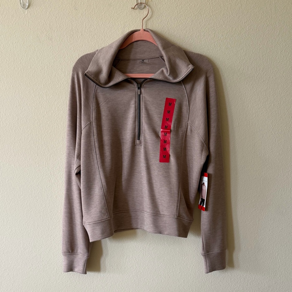 NWT Danskin brand Luxe Lounge Set (brown- chai heather) size medium - Picture 2 of 6